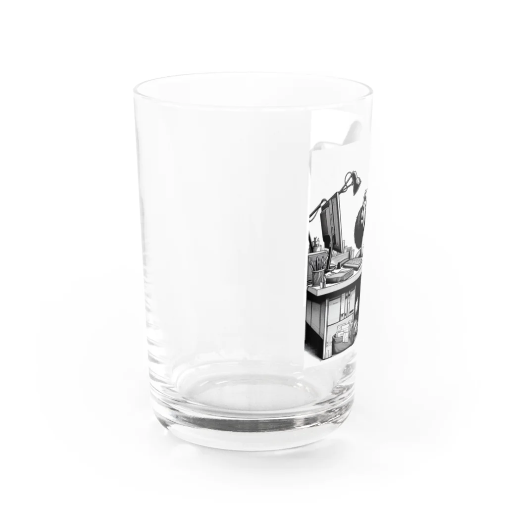 namidamakiのサラリーマンゴリラの昼食 Water Glass :left