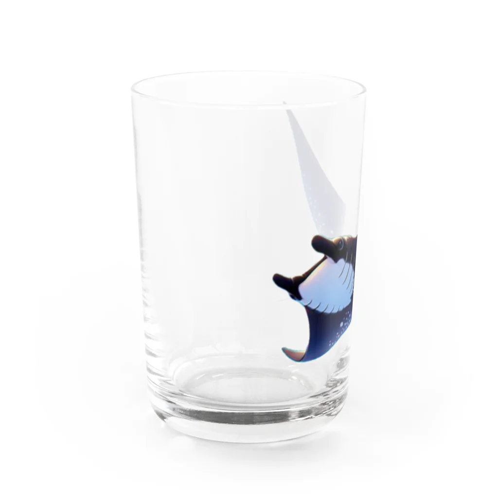 パパリスのクールブラックマンタ Water Glass :left