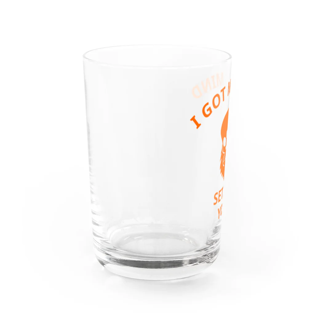 『NG （Niche・Gate）』ニッチゲート-- IN SUZURIのI GOT MY MIND SET ON YOU.(橙) Water Glass :left