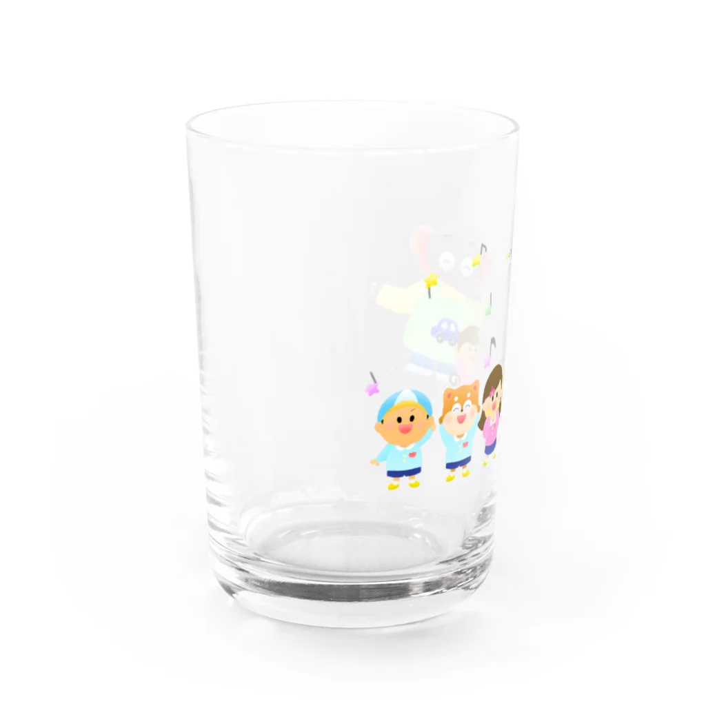 エレファント先生と虹色こどもたちのエレファント先生キラキラ Water Glass :left