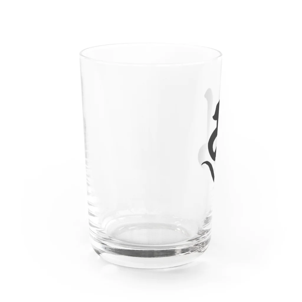 shambhala_yaの守護梵字　弥勒菩薩様の「ゆ」 Water Glass :left
