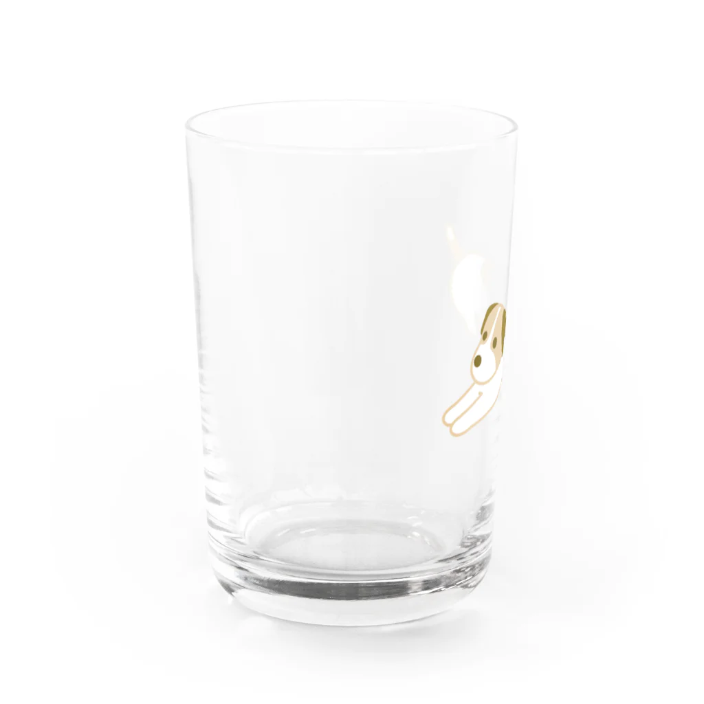 ジャックラッセルテリアのお店のストレッチ３ Water Glass :left