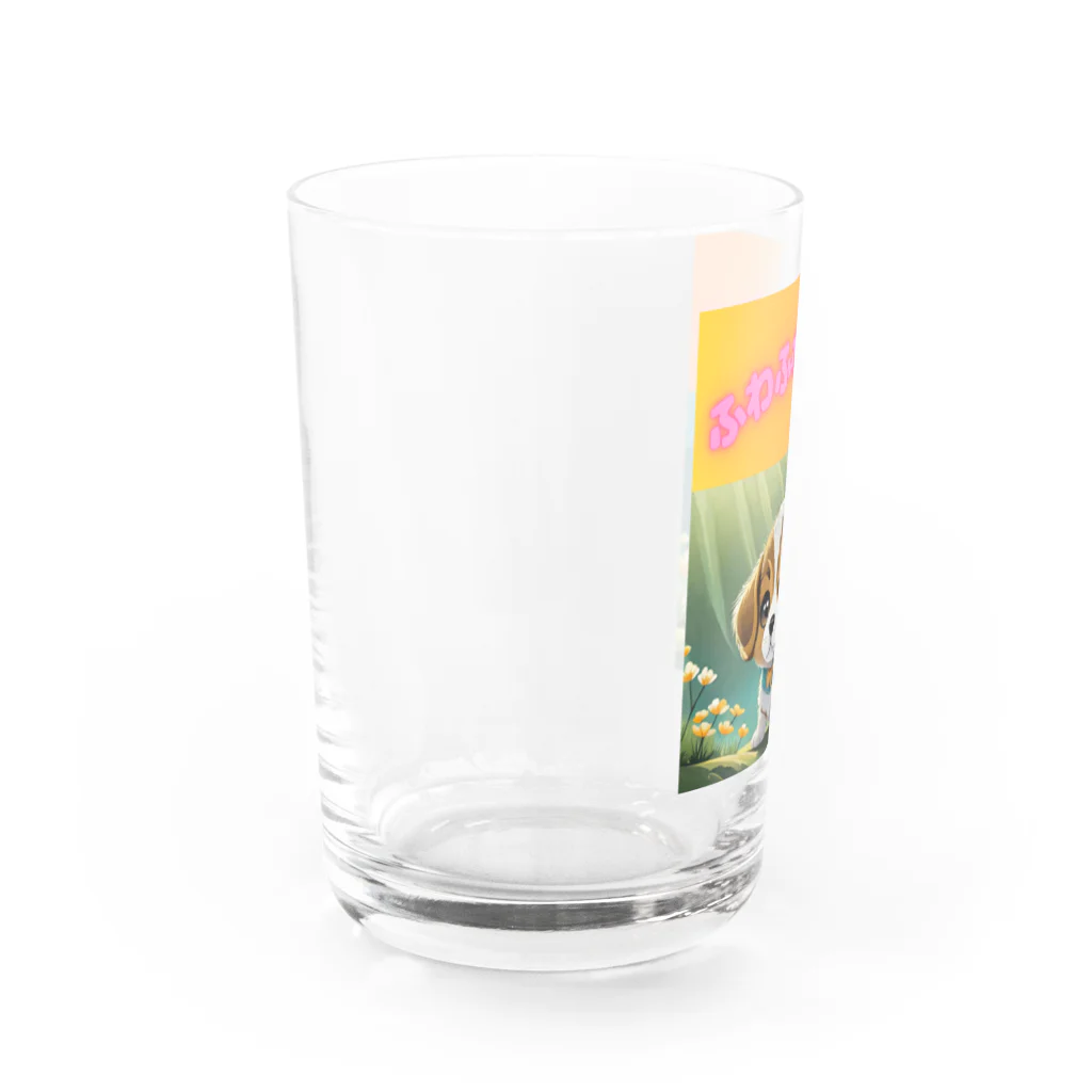 InkCraftsのかわいい子犬 Water Glass :left