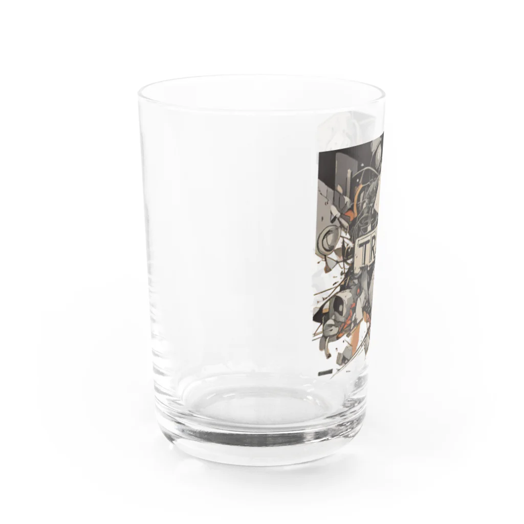 River book designの「【短編】『お月見』」 Water Glass :left