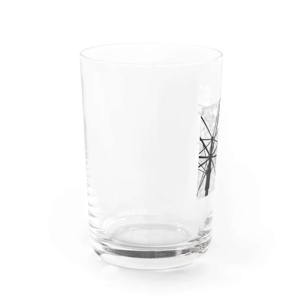 Lv.1の傘（雪） Water Glass :left