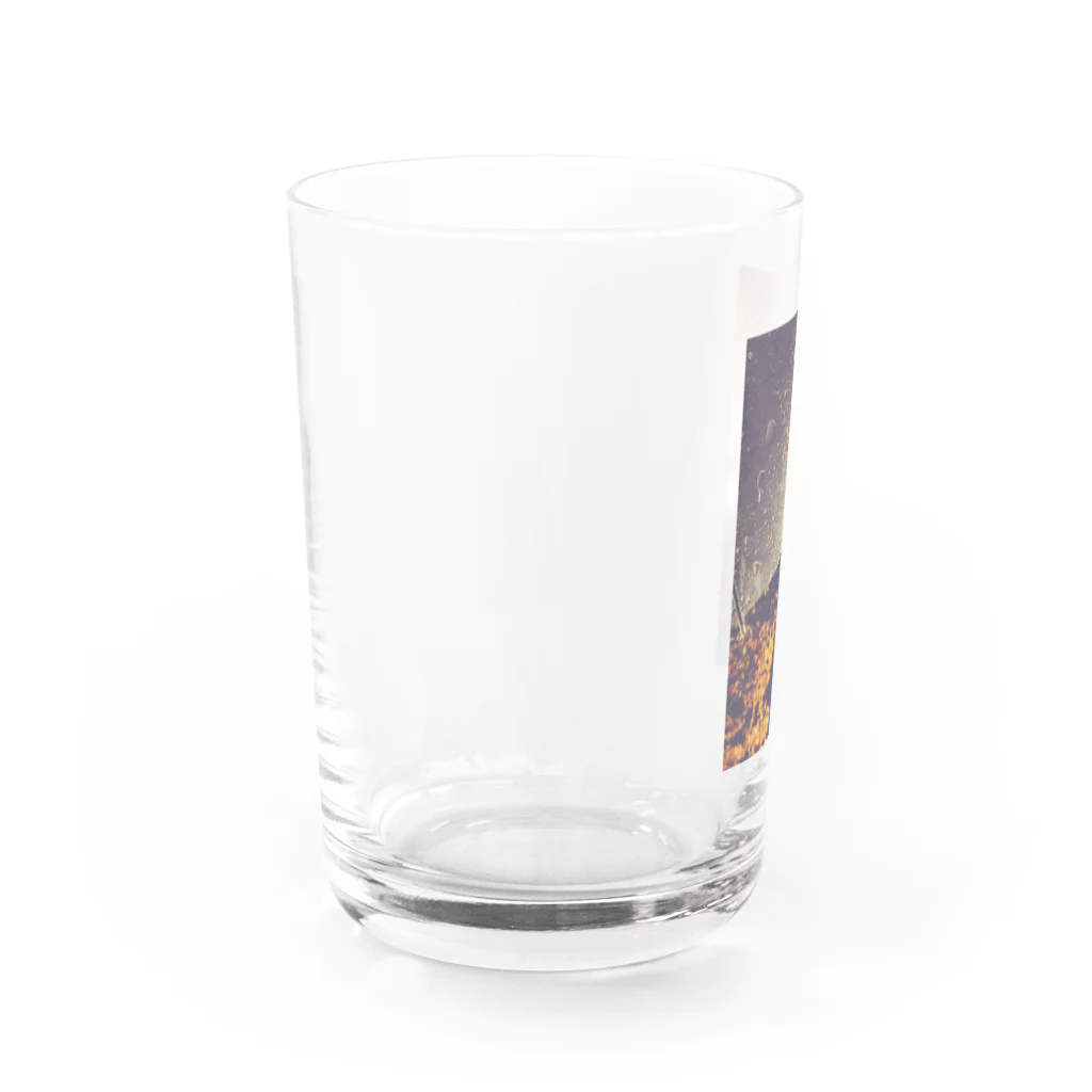 Lv.1の傘（夜の公園） Water Glass :left