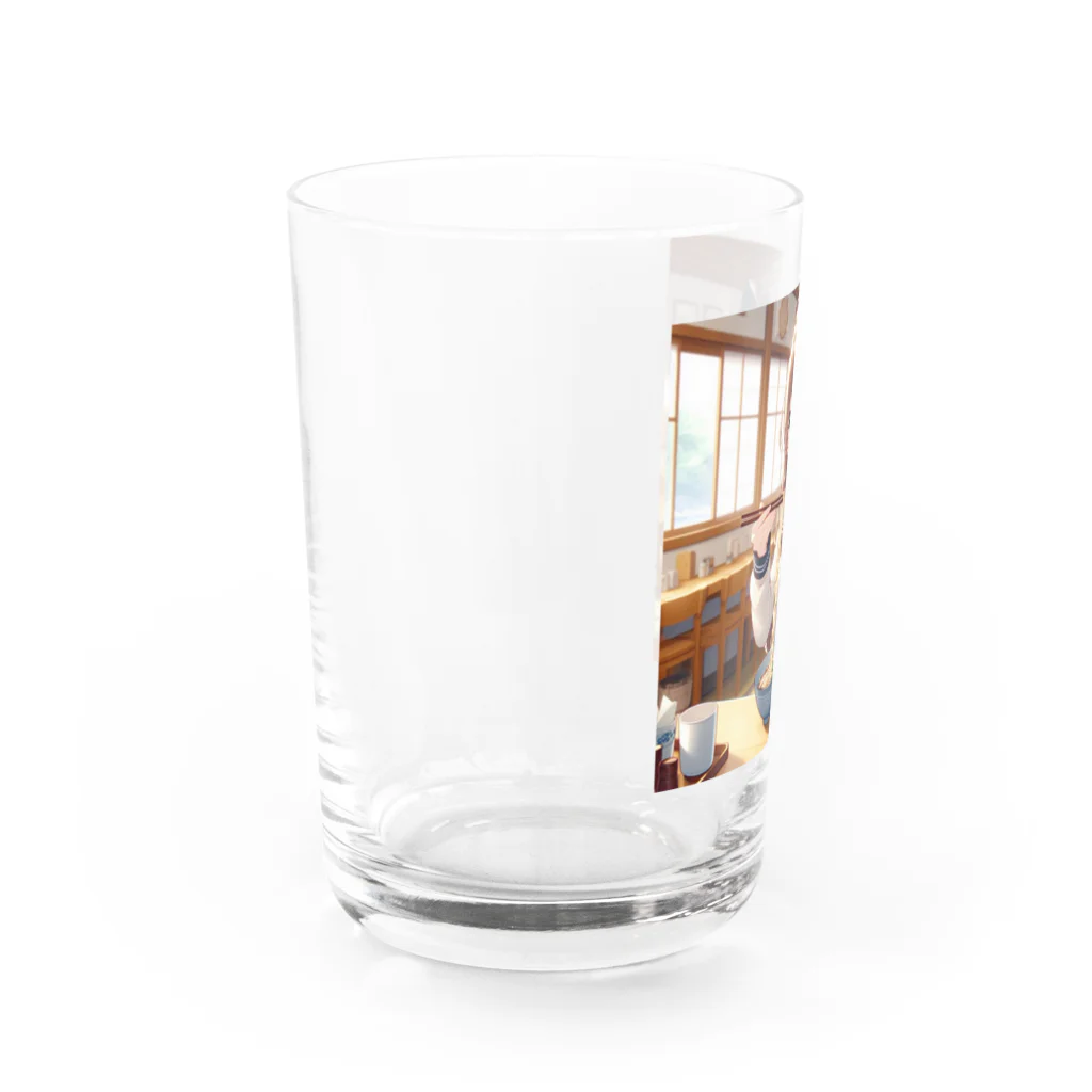 SWQAのうどんを食べるjk Water Glass :left