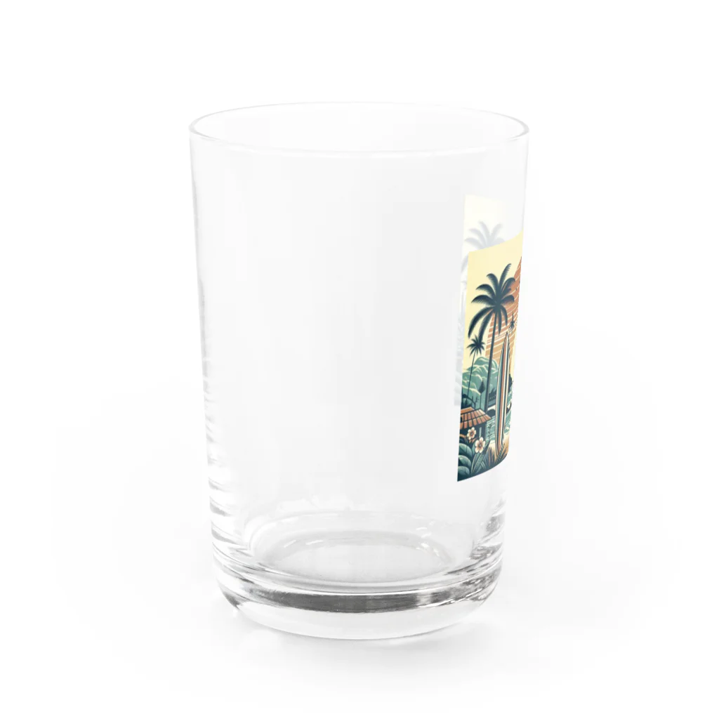 nnntのサーフィン Water Glass :left