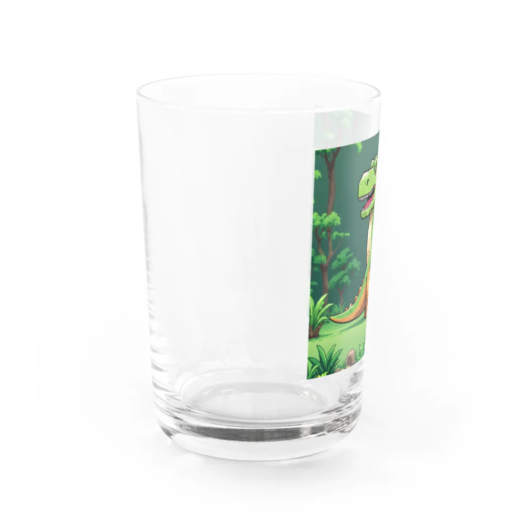 OTIRUBUTUBUTUのいきわかれ恐竜 Water Glass :left