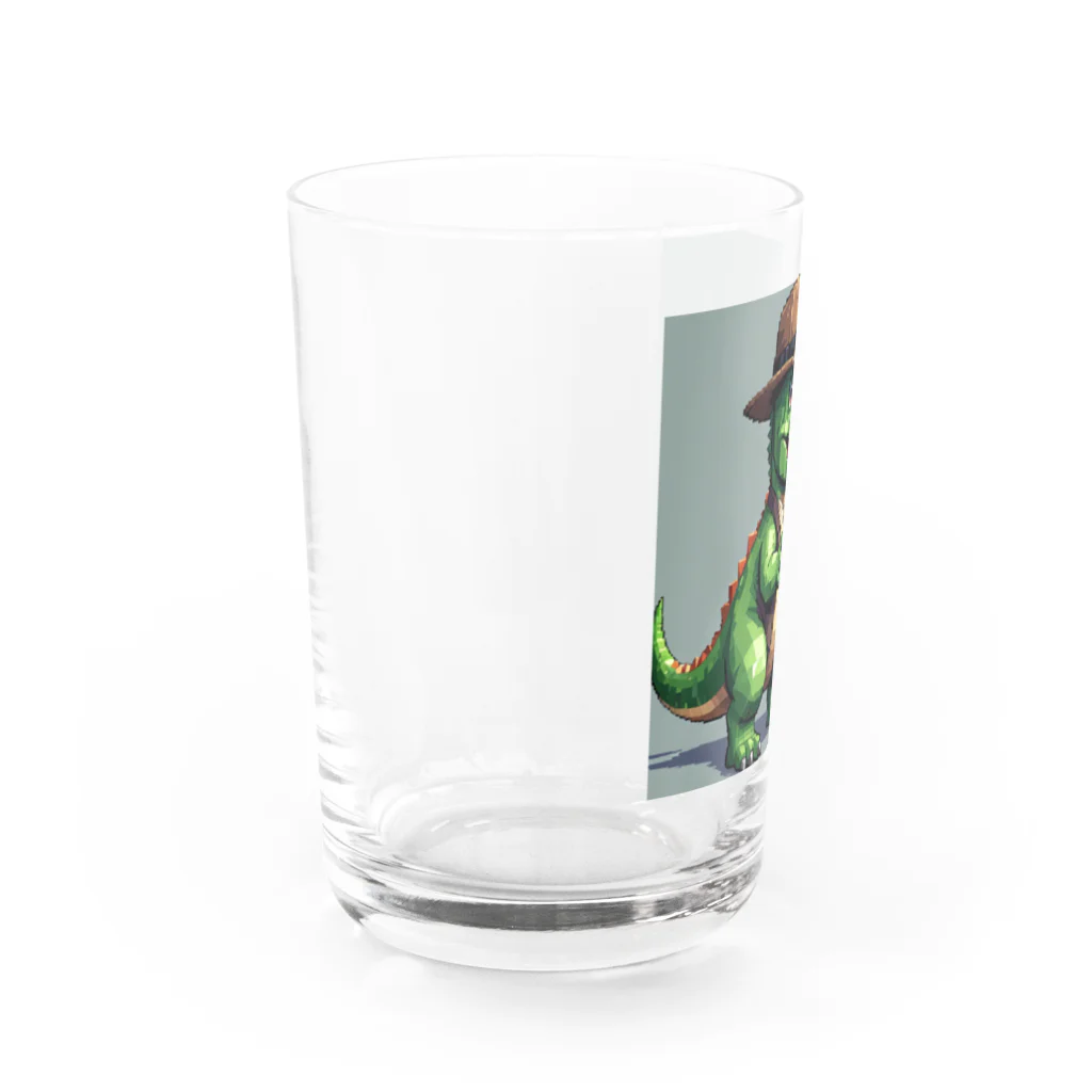 OTIRUBUTUBUTUのむむむザウルス Water Glass :left