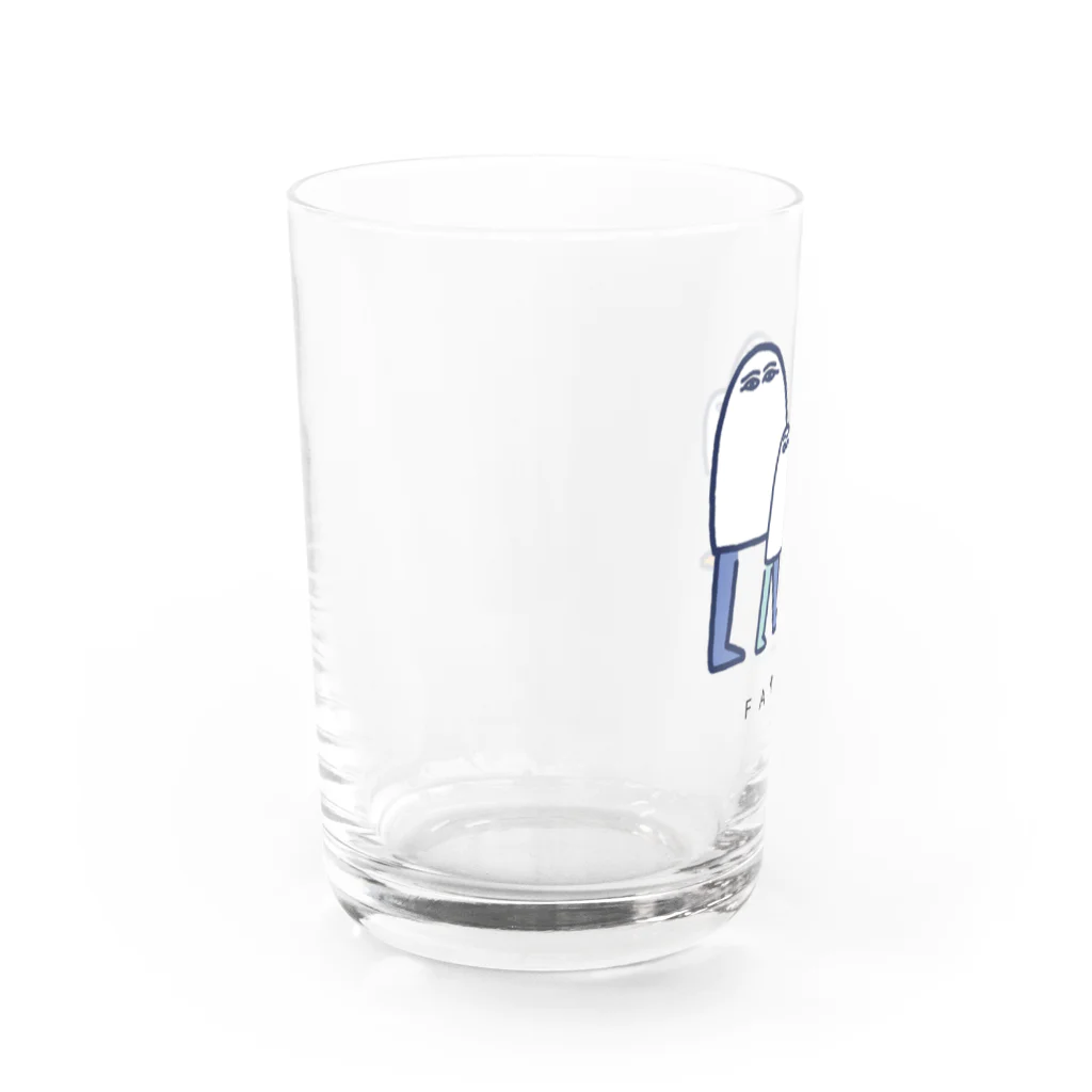 chika_shirakawaの謎のメジェド様ファミリー Water Glass :left