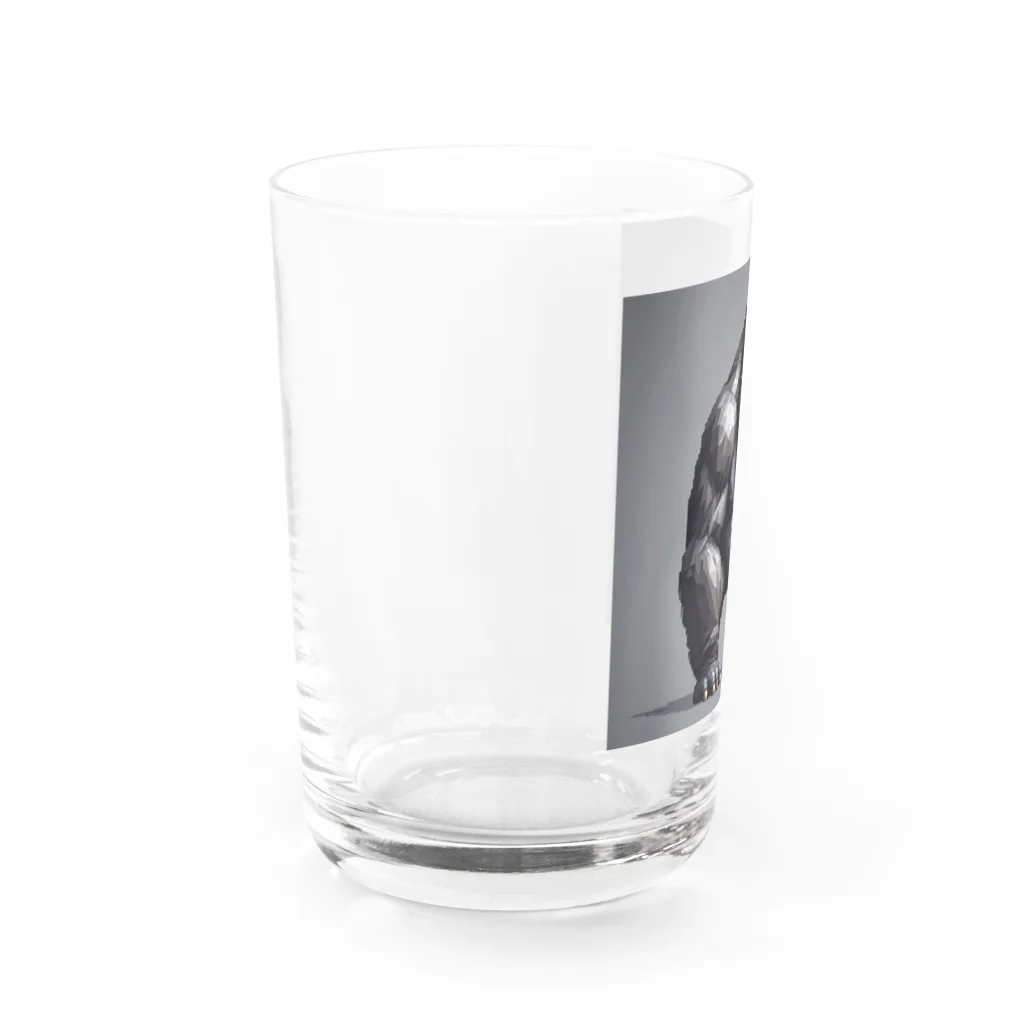 himajinseijin01のピクセルアート THE・ゴリラ Water Glass :left