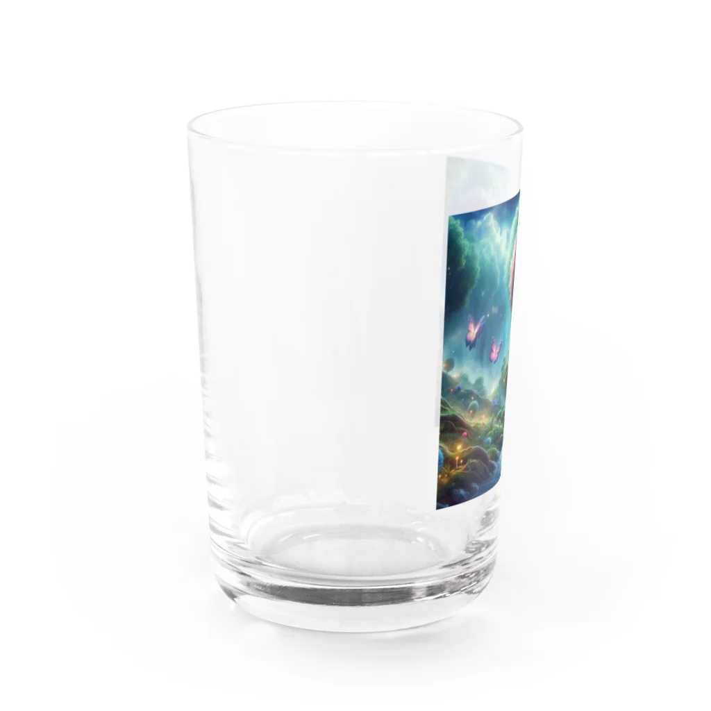 癒しの部屋の神秘的なハート Water Glass :left