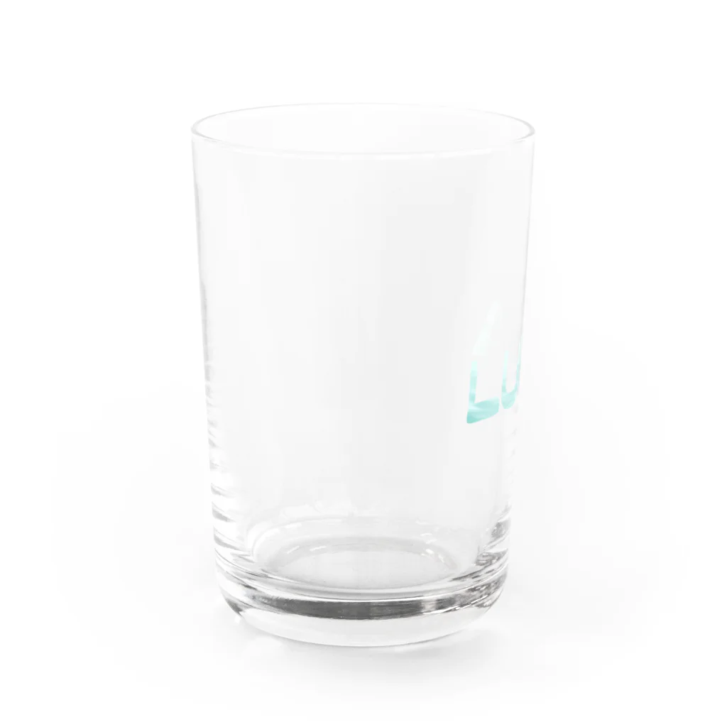 めいちゃんのLUNAロゴ Water Glass :left