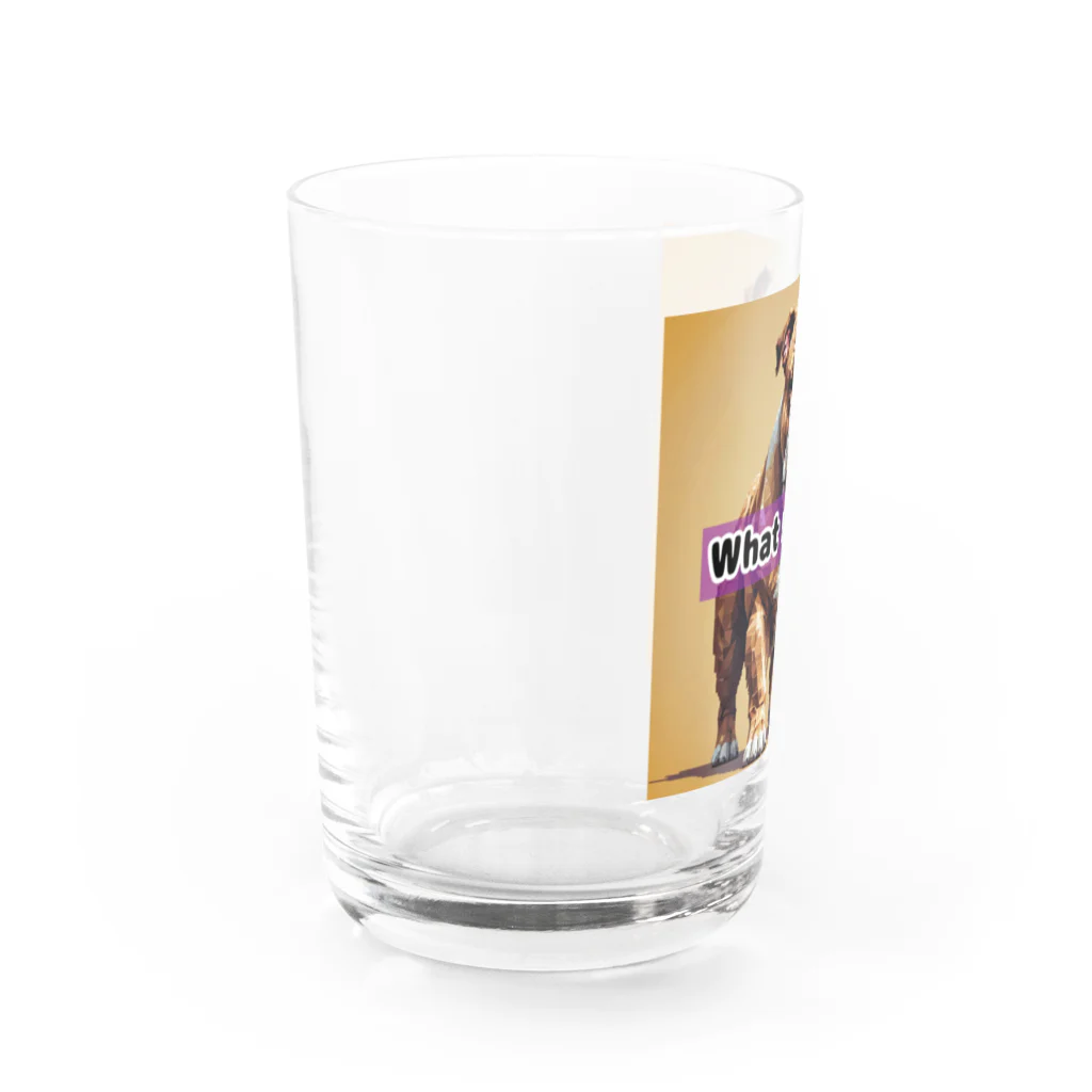 メアリーの魅力満点のブルドッグがただいま登場！ Water Glass :left