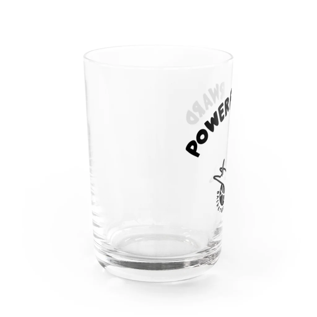 PokuStarのバスケットボール　パワーフォワードなネコ Water Glass :left