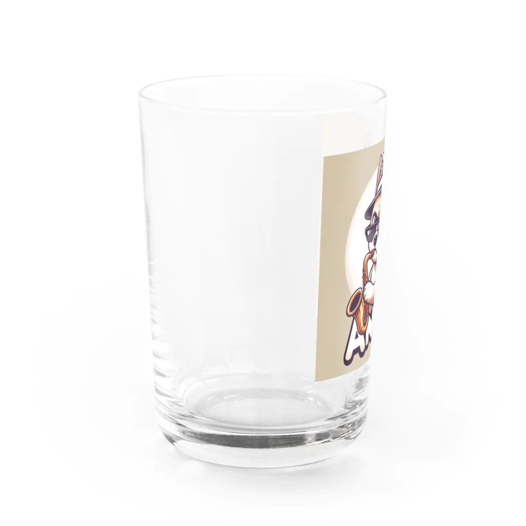 まんじゅ王国の洗練されたジャズ演奏に心躍る愛犬 Water Glass :left