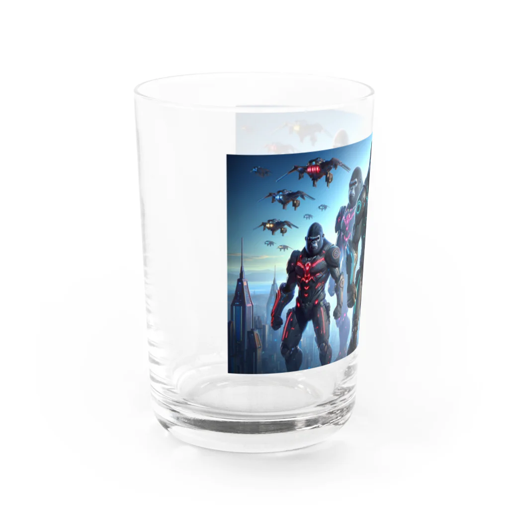 Animal_hero-457_AsukaYamamotoの立派なゴリラ Water Glass :left