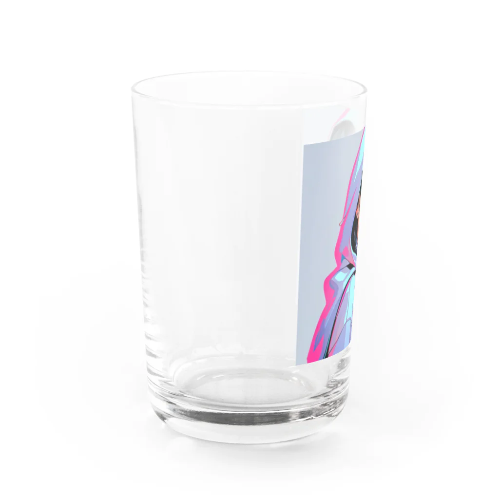 近未来美少女「オッドアイ」の近未来美少女「マリア」 Water Glass :left