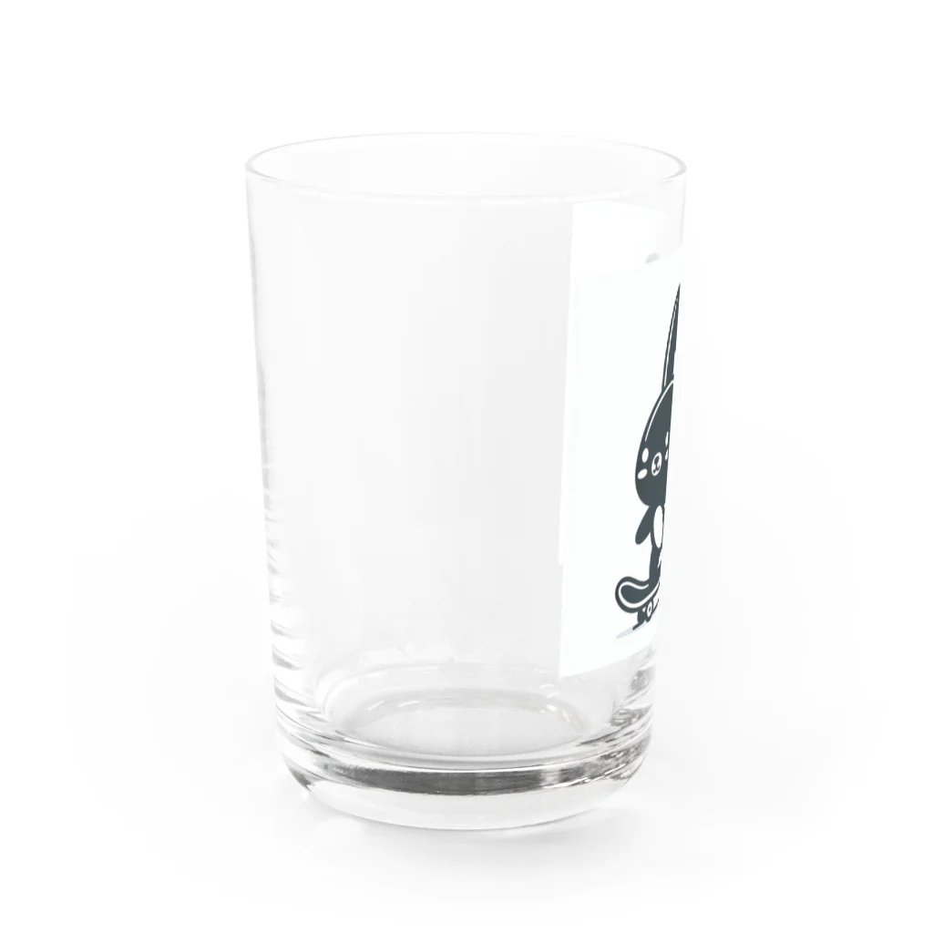 ほんわかのピョンスケーター Water Glass :left