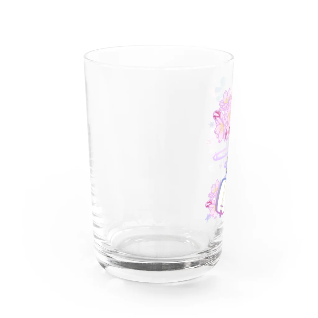 綾錦工房 りこりすの三味線 -雪月花- 【桜】 Water Glass :left