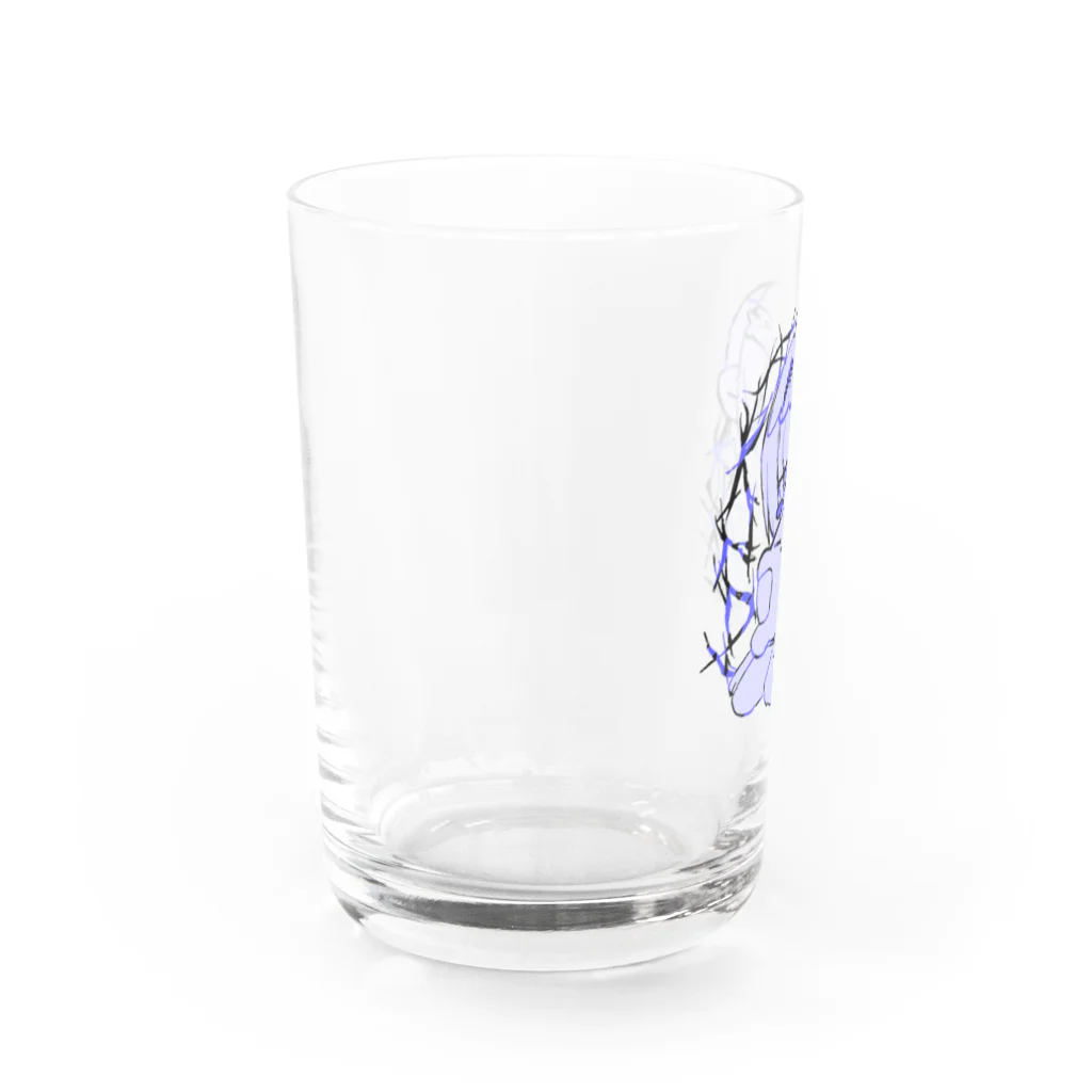 かん田本舗のもちもちブルー Water Glass :left