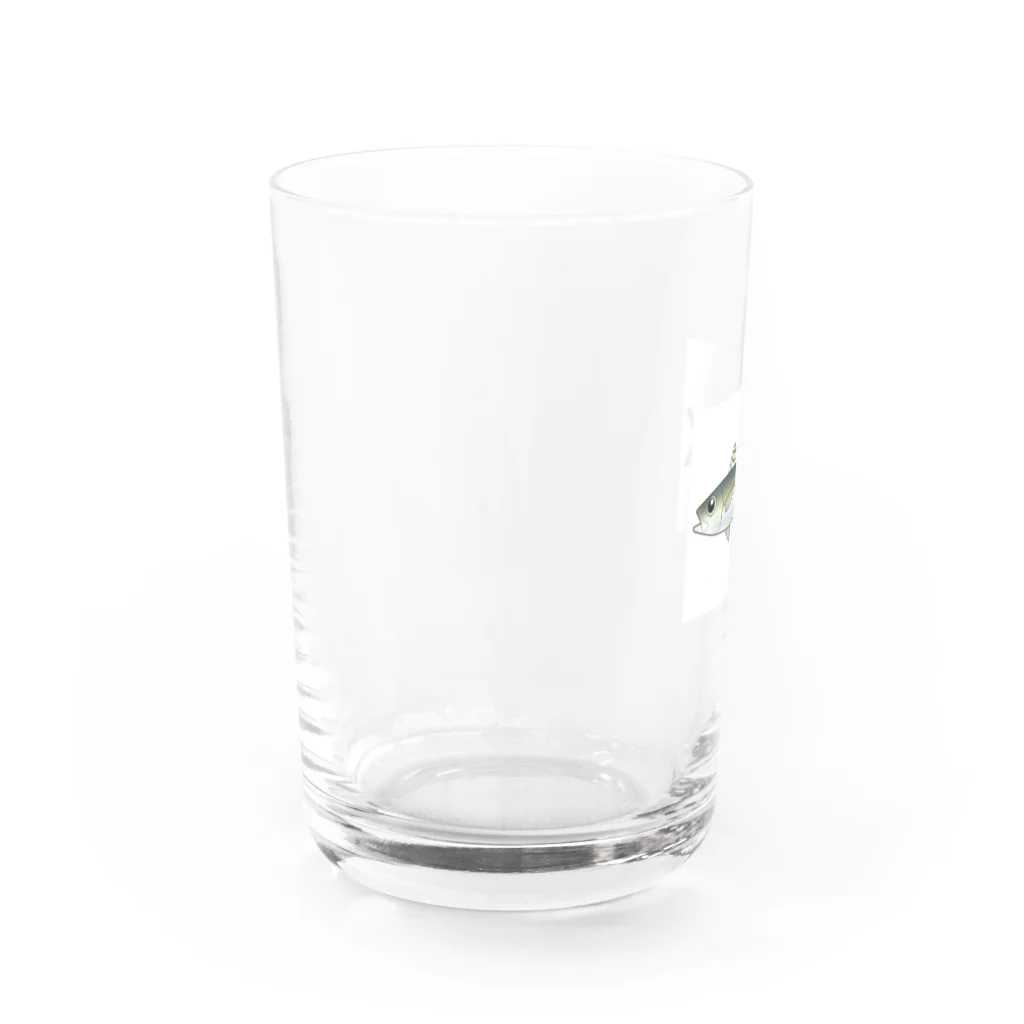 おさかなだいすきのあじ Water Glass :left