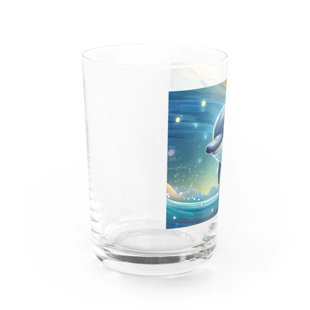 InkCraftsのかわいいイルカ Water Glass :left