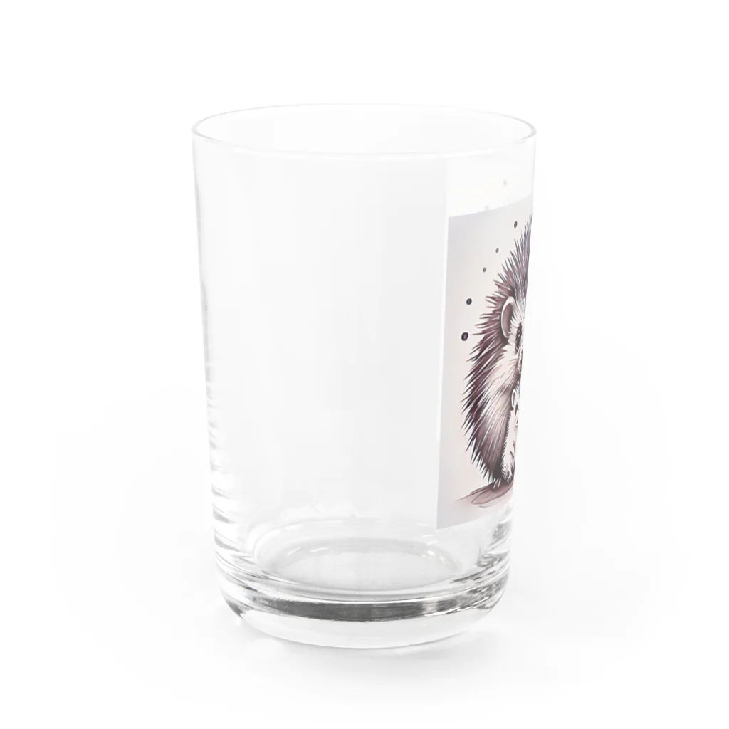 kizuna_koboのHedgehog family Water Glass :left