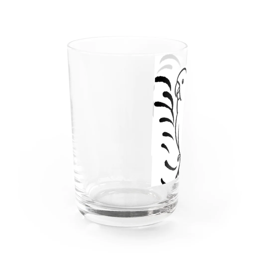 jcjcのかわいいインコのグッズ Water Glass :left