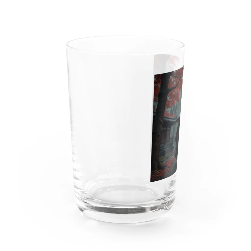 中村マコトの雨の中の侍 Water Glass :left