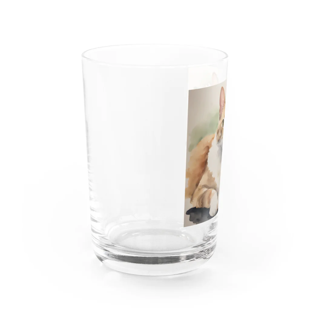 OkometoOmochiのゆっくり猫画 Water Glass :left