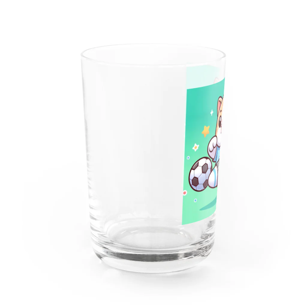 statham2865のシュートをする猫 Water Glass :left