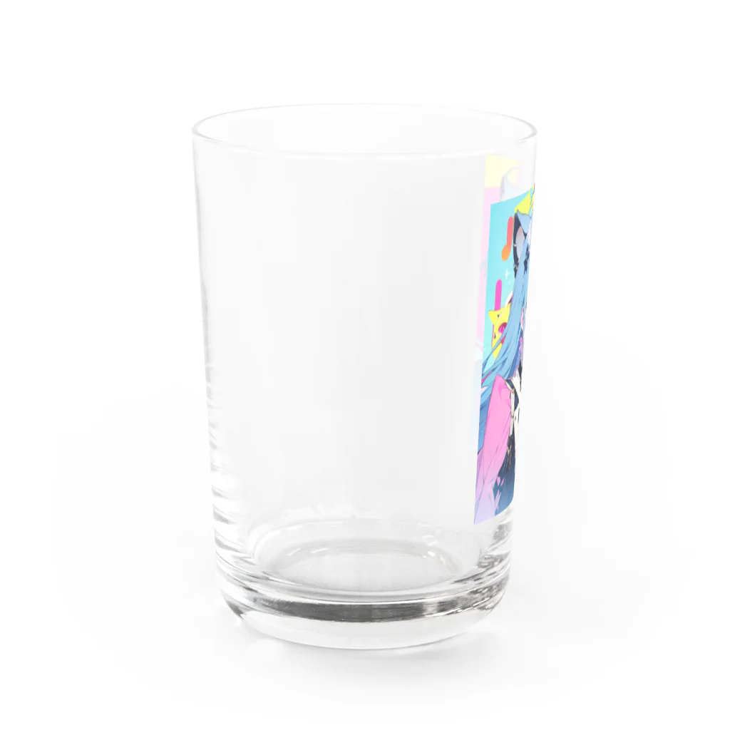 なめたけのしぐれ　ロングver Water Glass :left