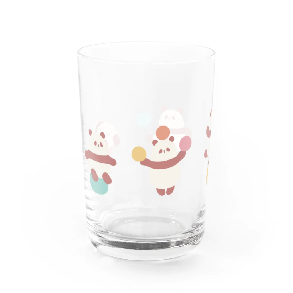 継続支援プラスタのパンダくんとボール遊び Water Glass :left