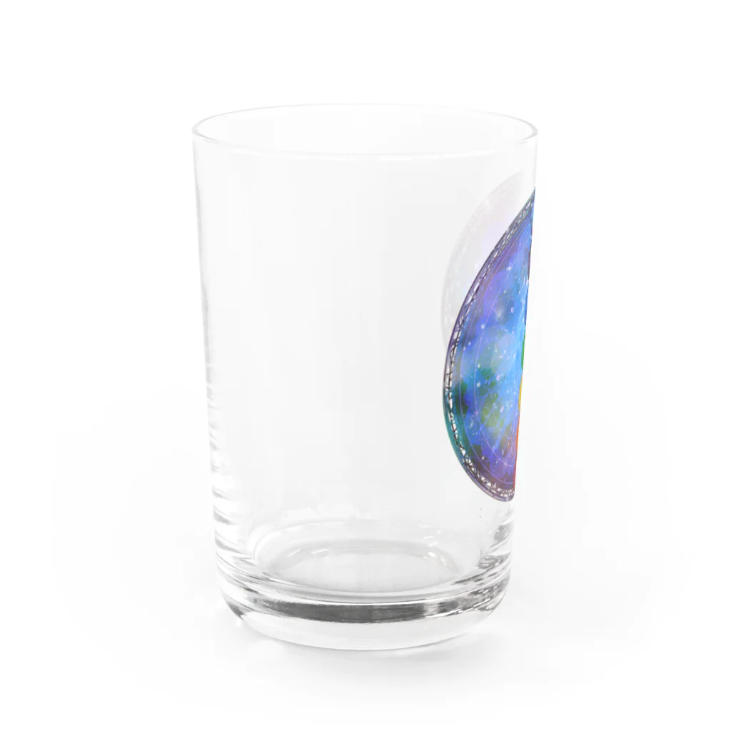 💖宇宙整体♪🌈♪こころからだチャンネル♪💖の宇宙曼荼羅　cakra version Water Glass :left