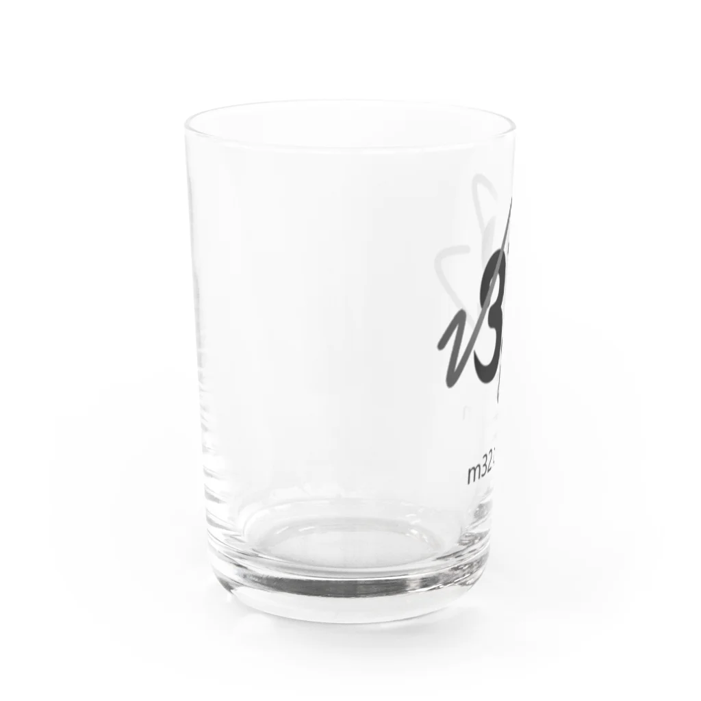 m32 designのm32 designのロゴアイテム Water Glass :left