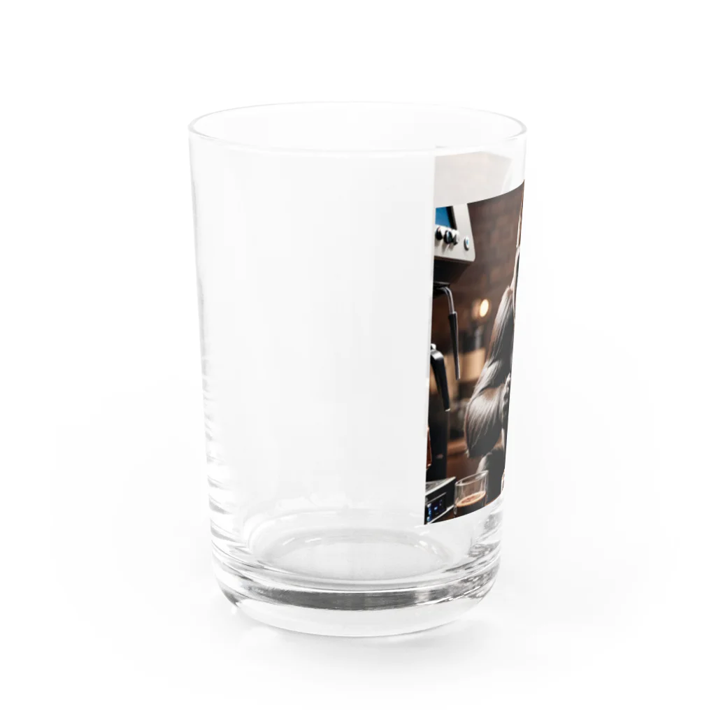 WildRiceのカフェゴリラ Water Glass :left