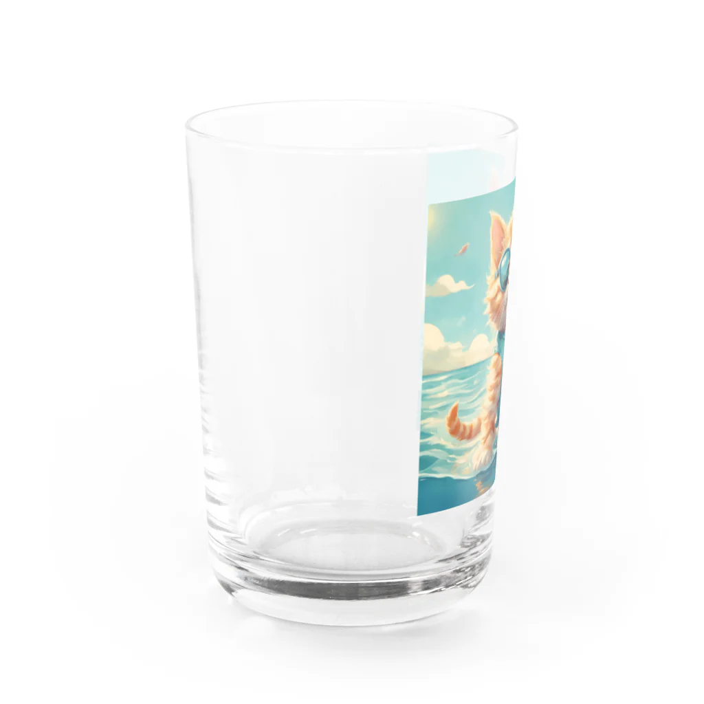 Ojisanlifeの海の子猫 Water Glass :left