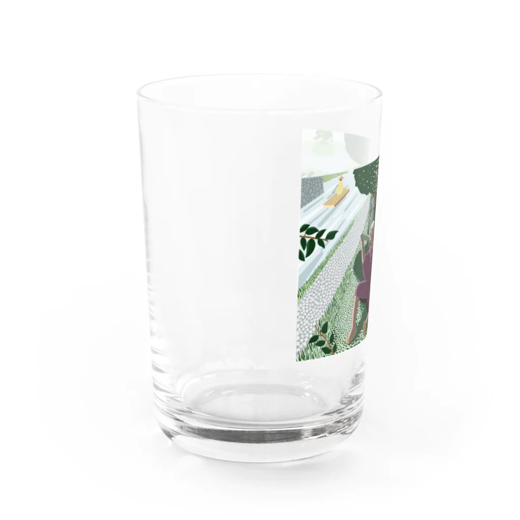 Noedewamaiの百姓と地蔵 Water Glass :left