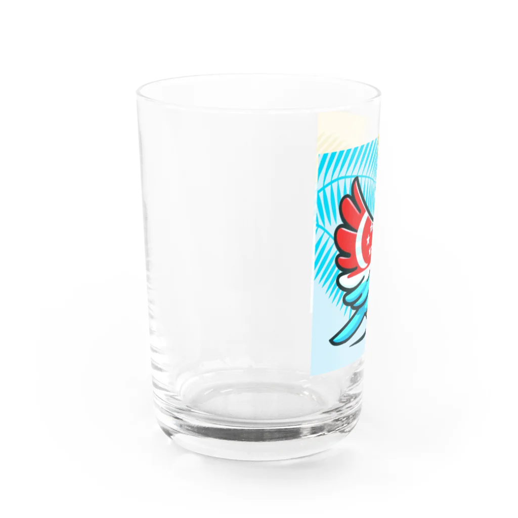 bugisショップの煌めくトロピカルバード🐦️ Water Glass :left