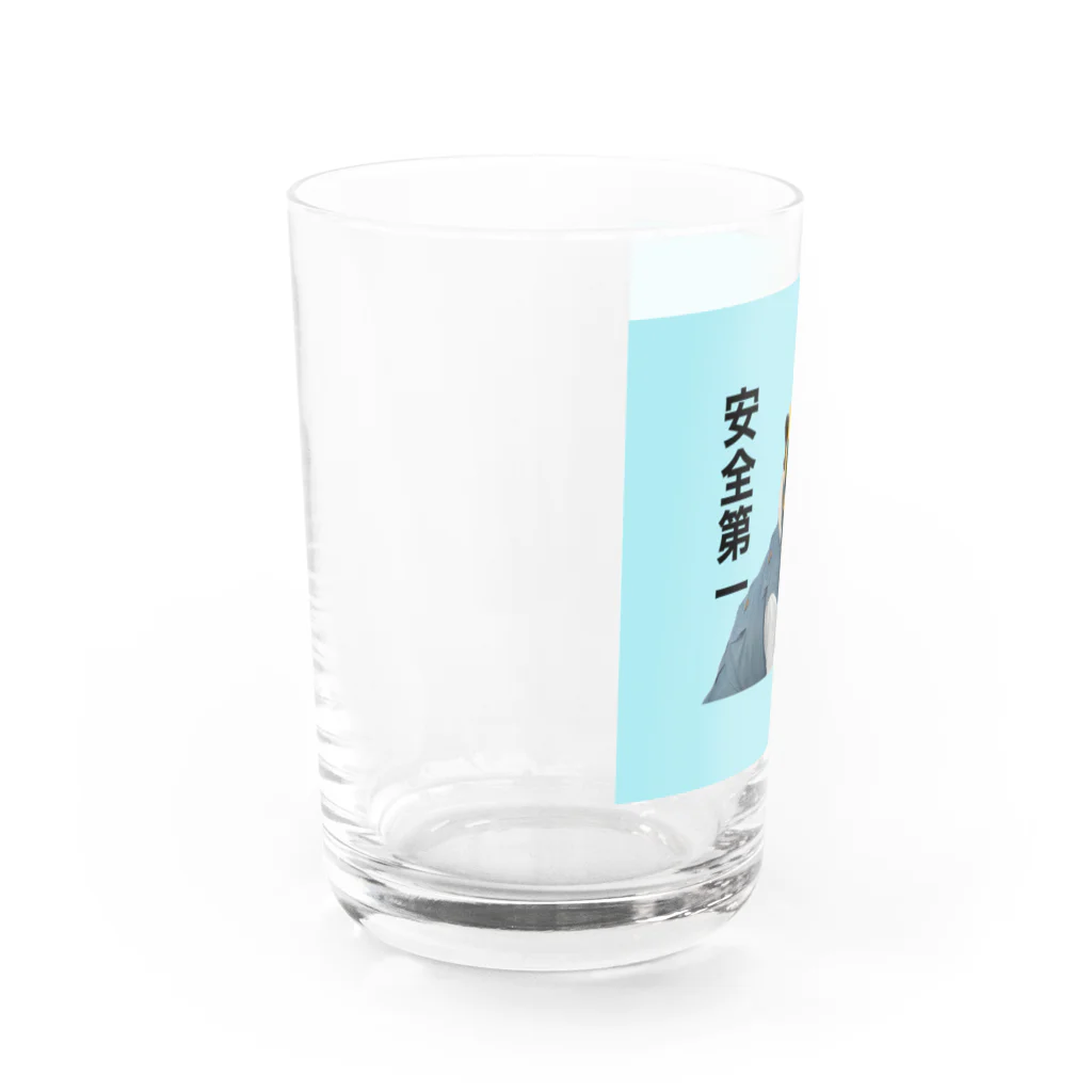 フレブル6兄弟オリジナルグッズのハチ兄さん安全第一グッズ Water Glass :left