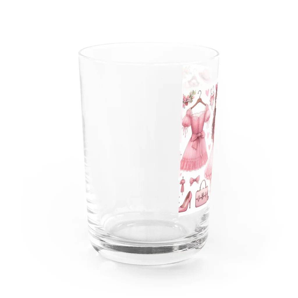 BeccaBeccaのピンク大好き Water Glass :left