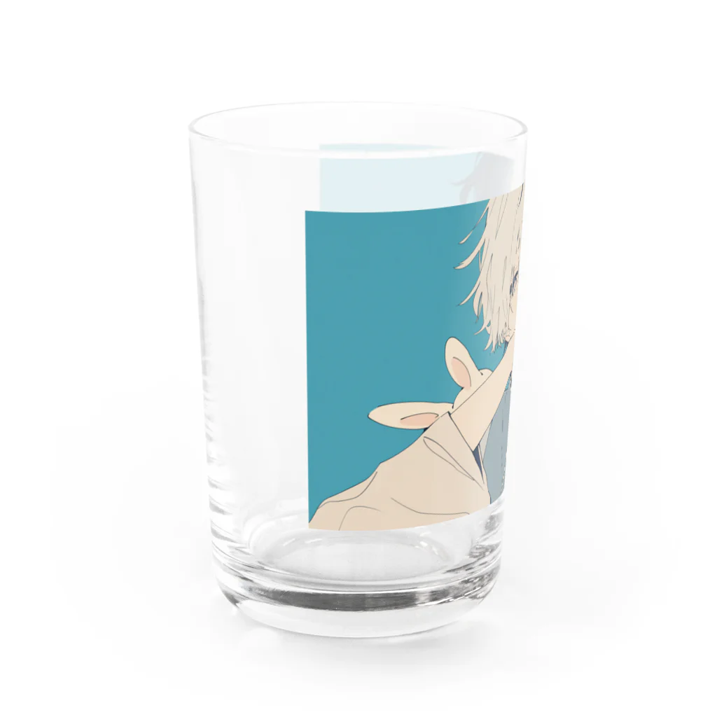 as -AIイラスト- の着物とうさ耳 Water Glass :left