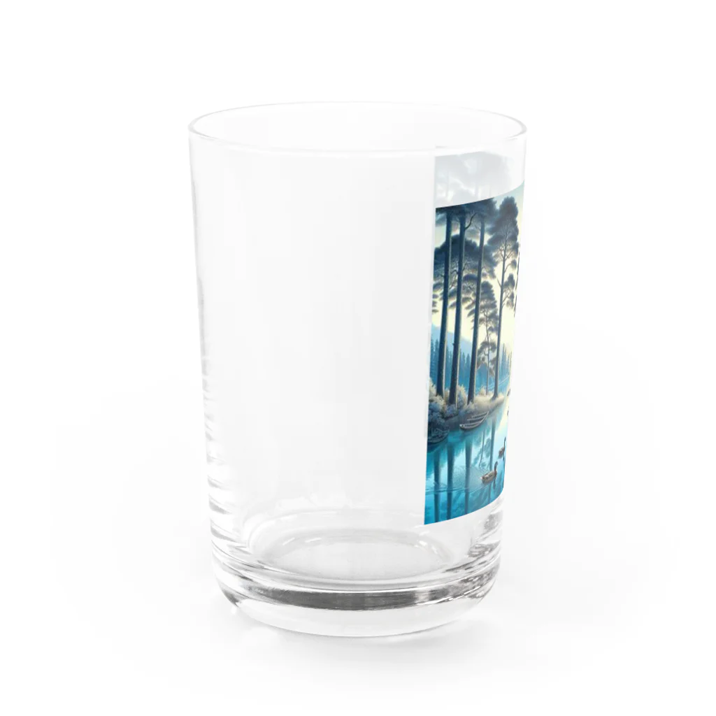 Rパンダ屋の「湖」グッズ Water Glass :left