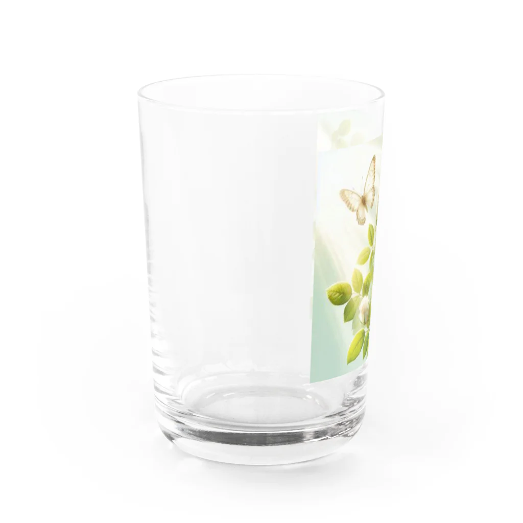 Rパンダ屋の「白薔薇」グッズ Water Glass :left