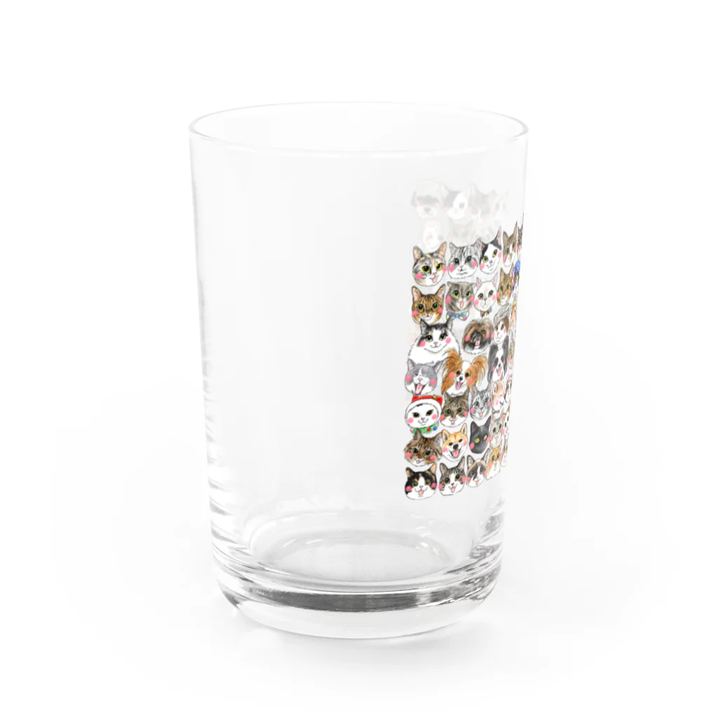 shop あこ猫犬屋のFur friends Water Glass :left