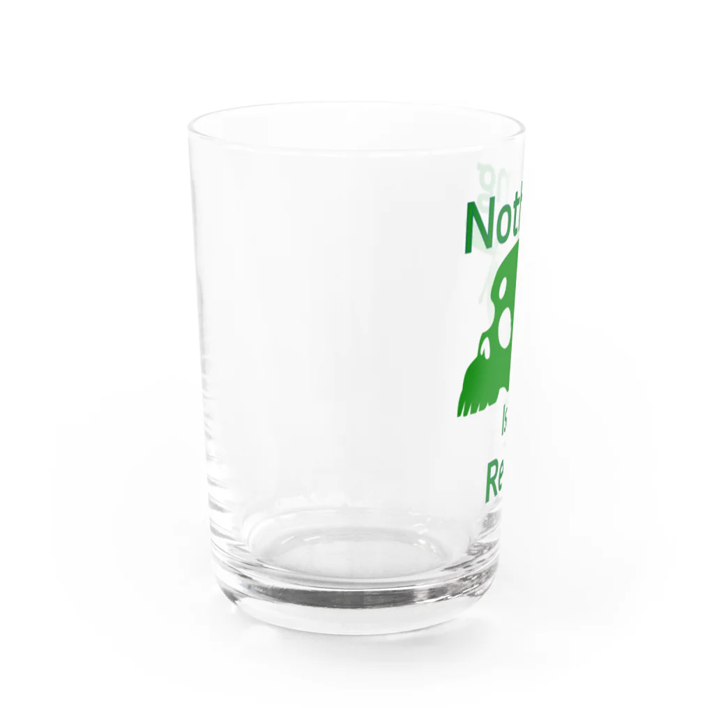 『NG （Niche・Gate）』ニッチゲート-- IN SUZURIのNothing Is Real.（緑） Water Glass :left