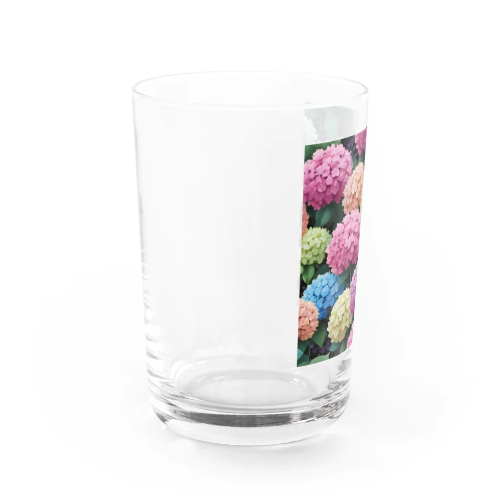 hanayaのあじさい Water Glass :left