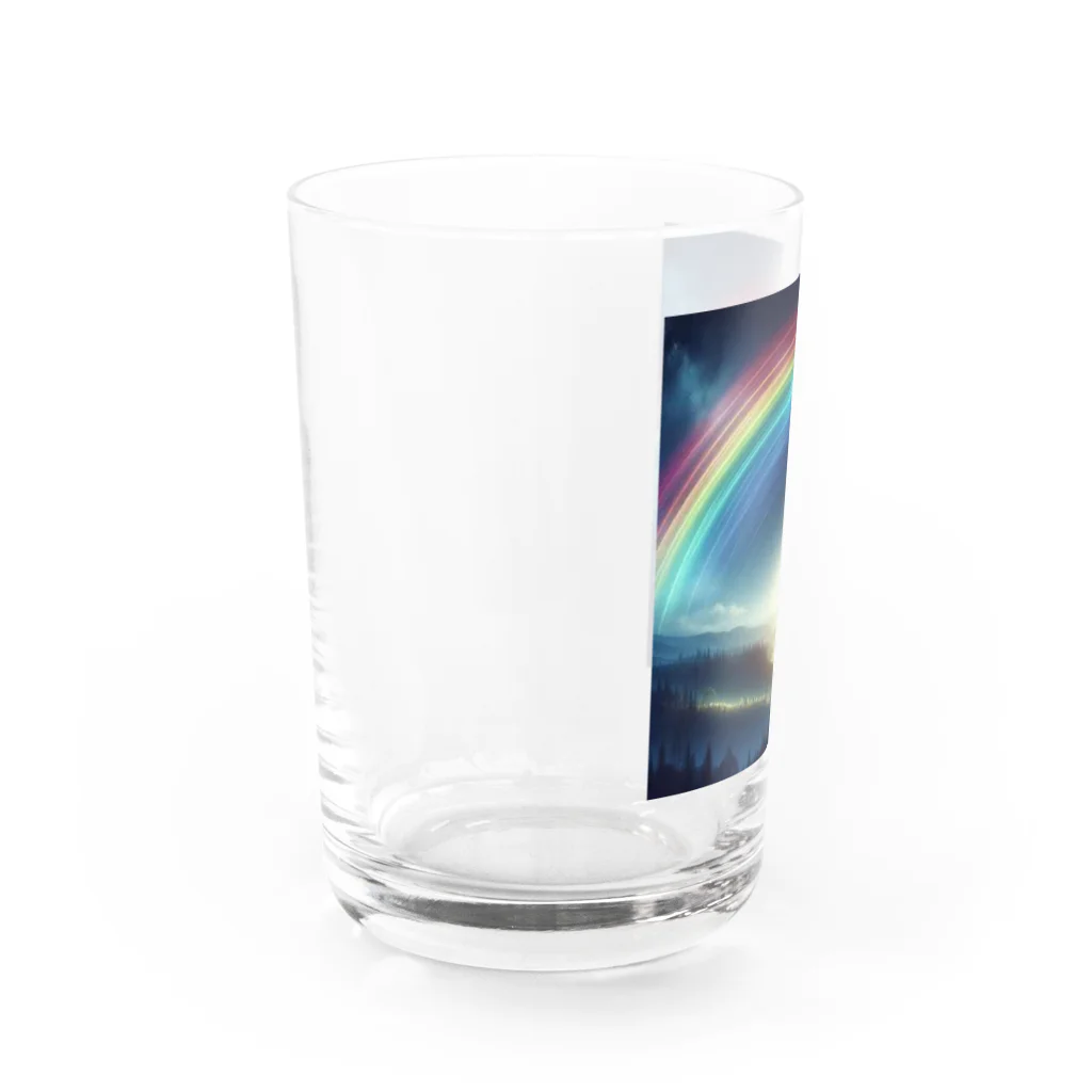 Rパンダ屋の「幻想的な虹」グッズ Water Glass :left